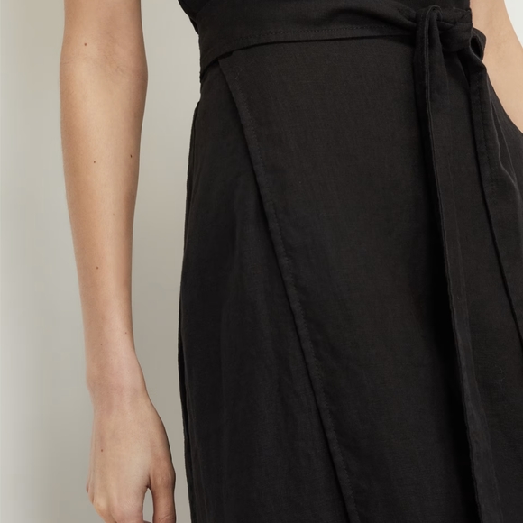 🆕 EVERLANE The Linen Wrap Skirt - Picture 5 of 11